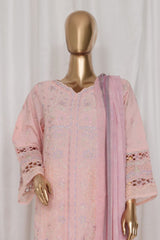 Bin Saeed Stitched 3 Piece Luxury Plain Cotton Vol-03 Collection-LF-1720-Pink