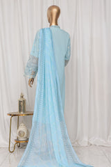 Bin Saeed Stitched 3 Piece Luxury Plain Cotton Vol-03 Collection-LF-1722-Ferozi