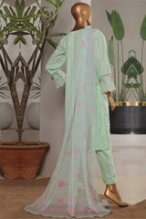 Bin Saeed Stitched 3 Piece Plain Lawn Vol-01 Collection'2025-LF-2277-Pista