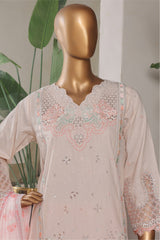 Bin Saeed Stitched 3 Piece Plain Lawn Vol-01 Collection'2025-LF-2281-Skin