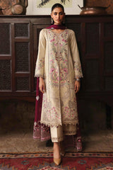 Qlinekari By Qalamkar Unstitched 3 Piece Emb Linen Collection'2024-LM-01-Faye