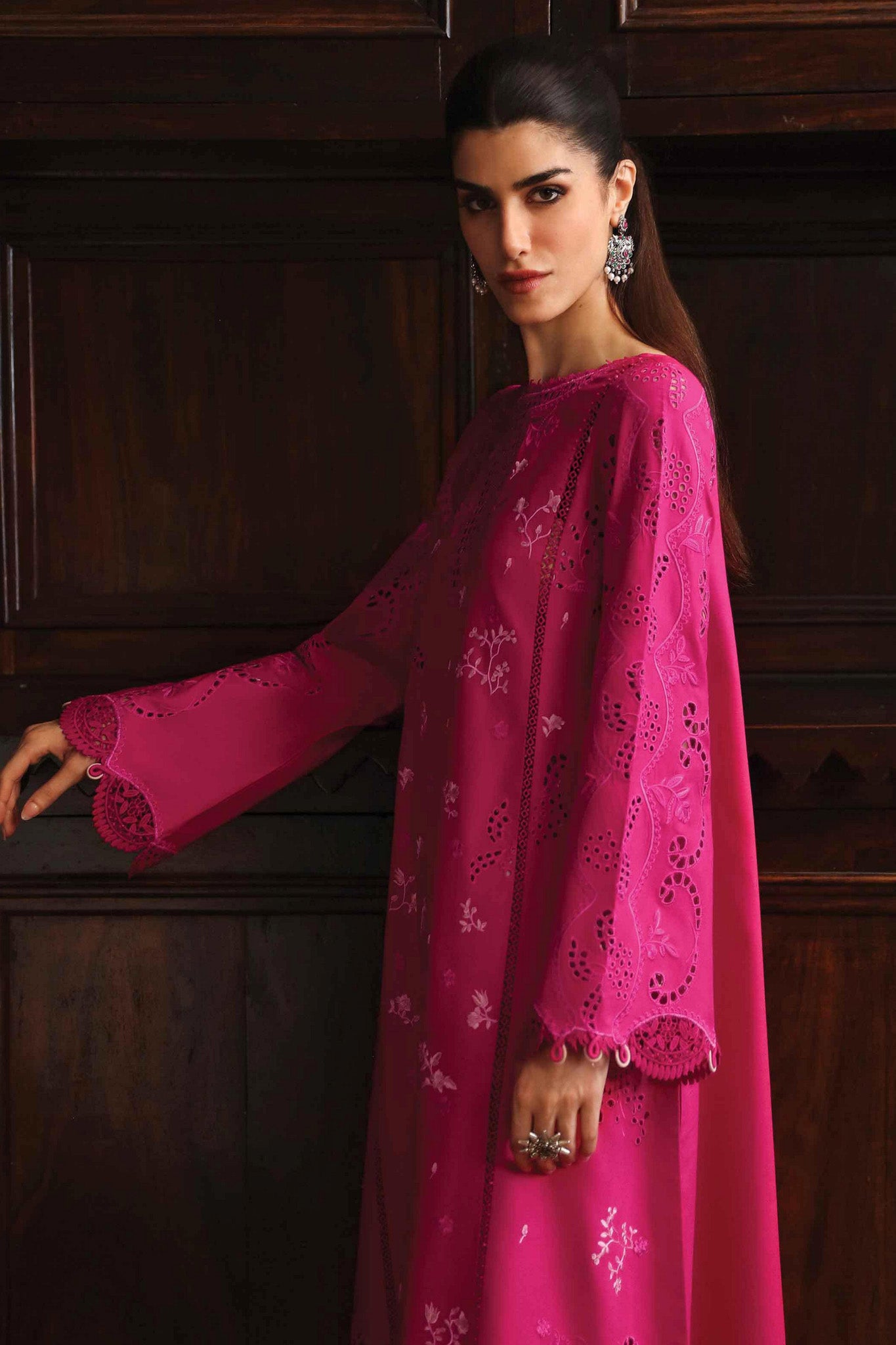 Qlinekari By Qalamkar Unstitched 3 Piece Emb Linen Collection'2024-LM-07-Neesa