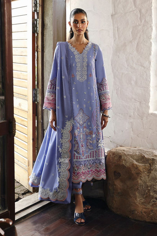 Qlinekari By Qalamkar Unstitched 3 Piece Emb Linen Collection'2024-LM-09-Lorna