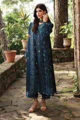 Qlinekari By Qalamkar Unstitched 3 Piece Emb Linen Collection'2024-LM-10-Tula