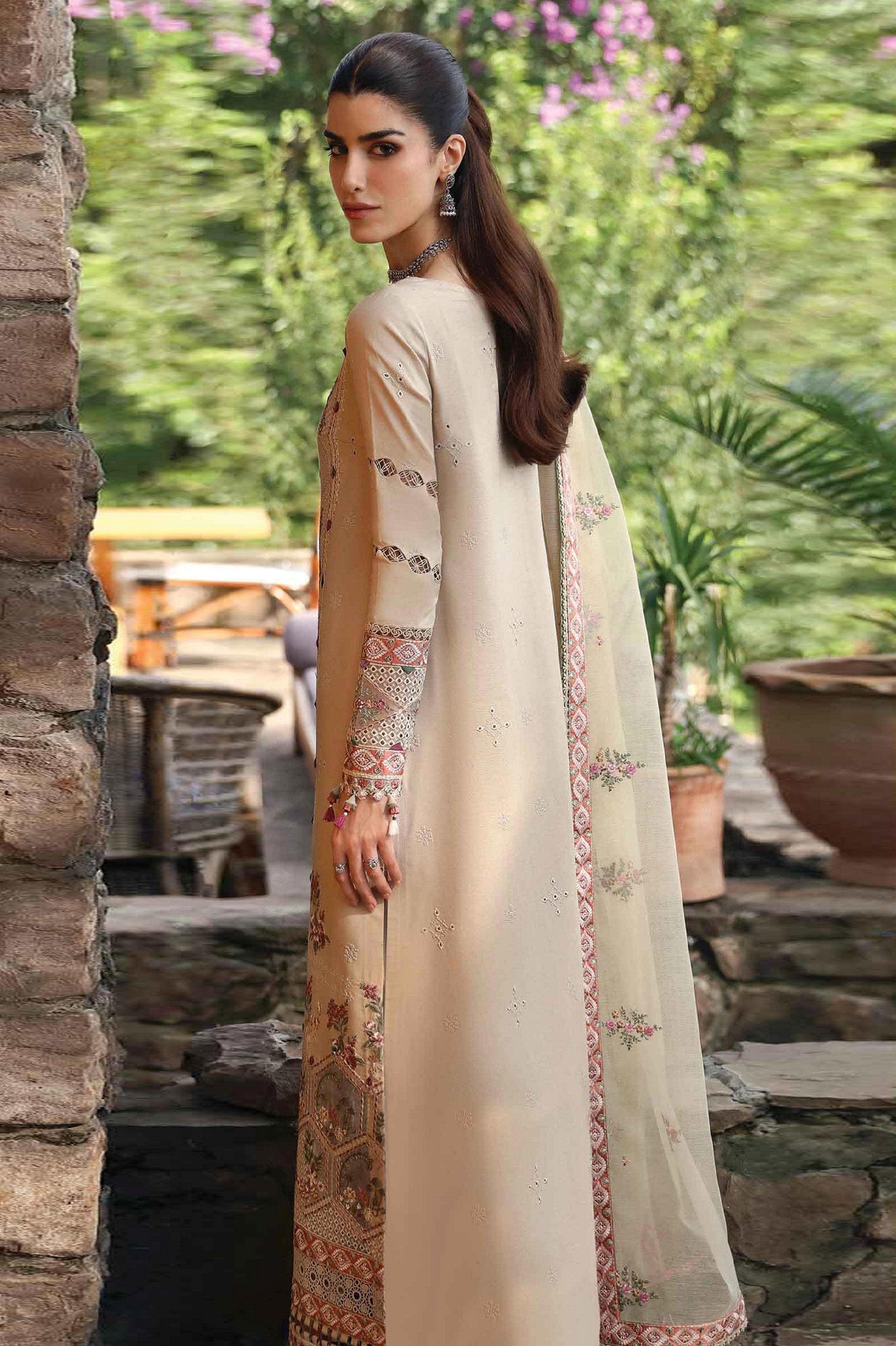 Qlinekari By Qalamkar Unstitched 3 Piece Emb Linen Collection'2024-LM-11-Zia