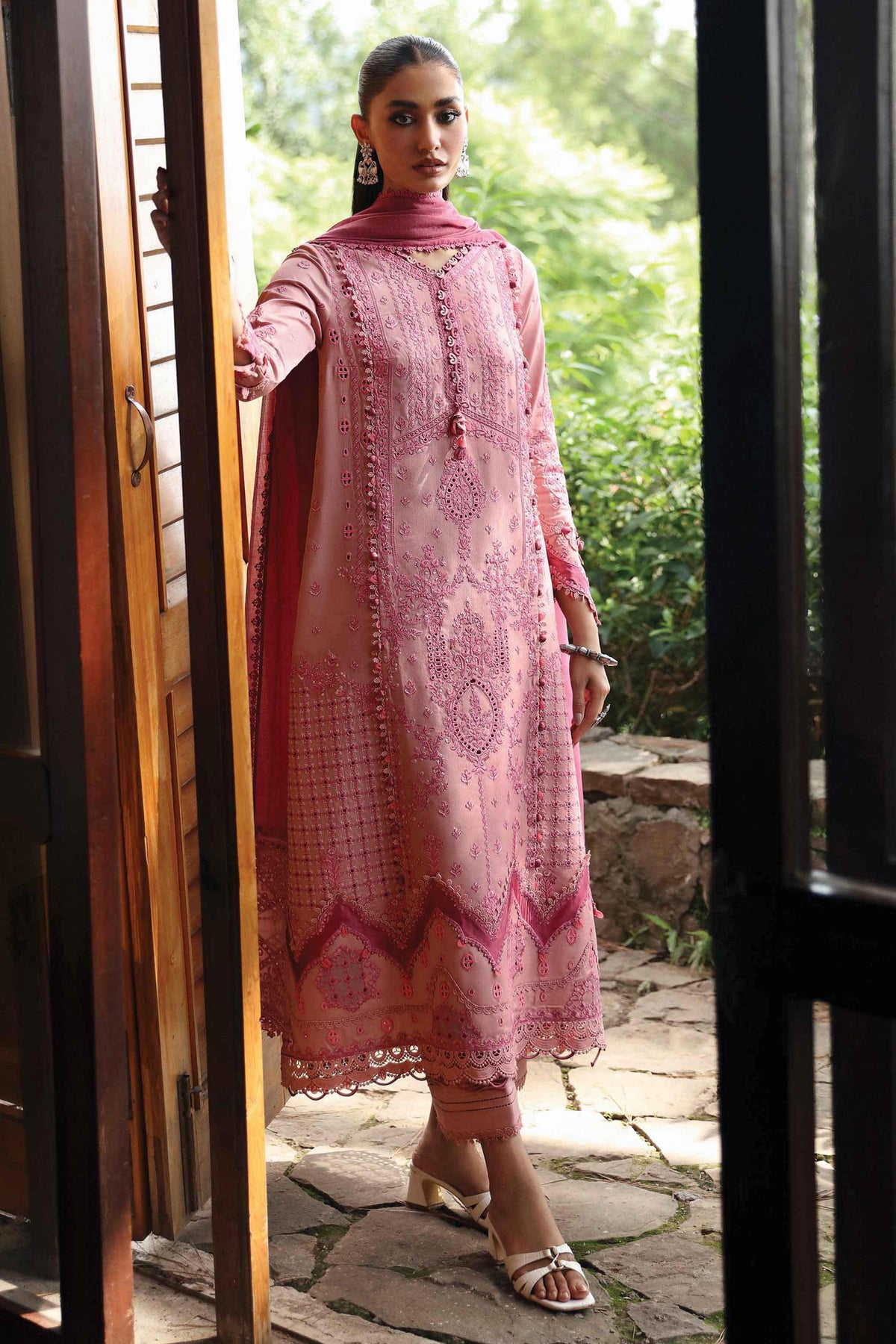 Qlinekari By Qalamkar Unstitched 3 Piece Emb Linen Collection'2024-LM-12-Keira