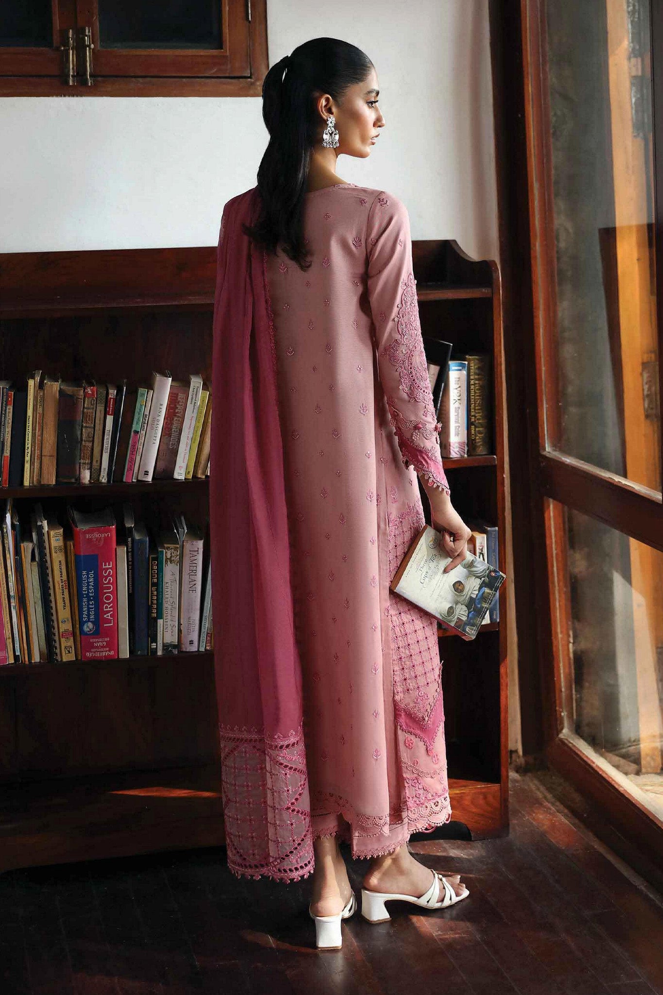 Qlinekari By Qalamkar Unstitched 3 Piece Emb Linen Collection'2024-LM-12-Keira