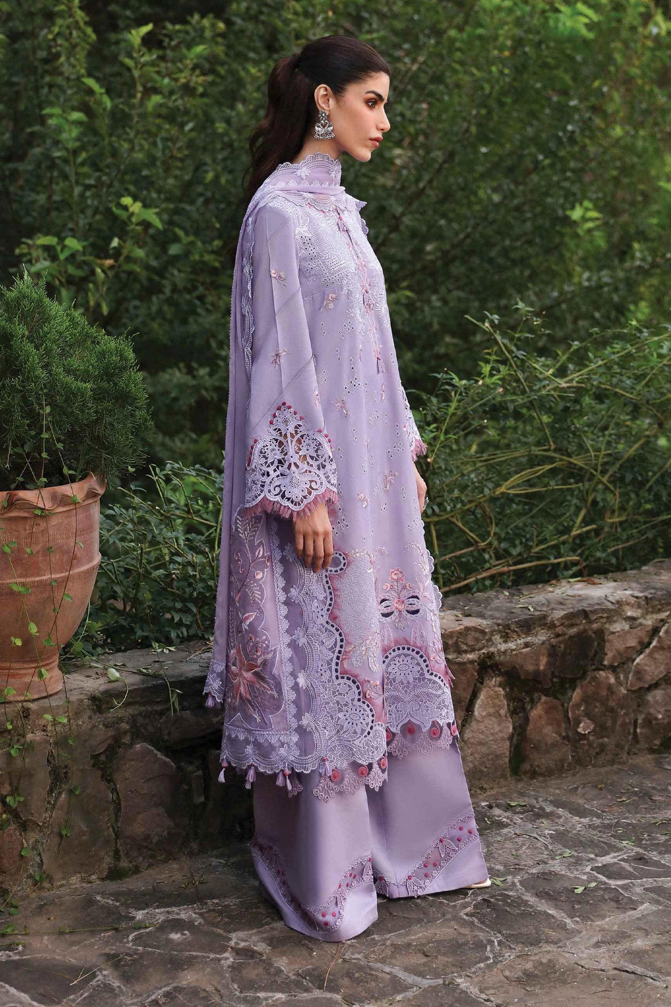 Qlinekari By Qalamkar Unstitched 3 Piece Emb Linen Collection'2024-LM-14-Maeve