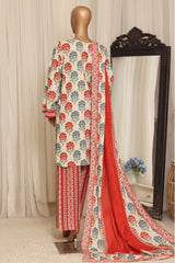 Sada Bahar Stitched 3 Piece Linen Prints Winter Suit-LN-PR-6024-Multi