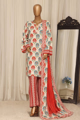 Sada Bahar Stitched 3 Piece Linen Prints Winter Suit-LN-PR-6024-Multi