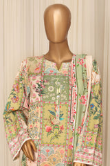 Sada Bahar Stitched 3 Piece Linen Prints Winter Suit-LN-PR-6025-Multi
