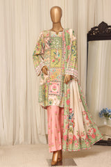 Sada Bahar Stitched 3 Piece Linen Prints Winter Suit-LN-PR-6025-Multi