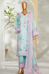 Bin Saeed Stitched 3 Piece Exclusive Printed Lawn Vol-01 Collection'2026-LSM-2606 FEROZI