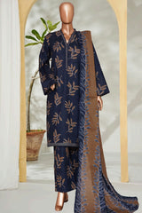 Bin Saeed Stitched 3 Piece Exclusive Printed Lawn Vol-01 Collection'2026-LSM-2617 BLACK