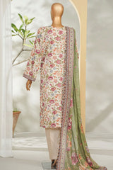 Bin Saeed Stitched 3 Piece Exclusive Printed Lawn Vol-01 Suit-LSM-2620 SKIN