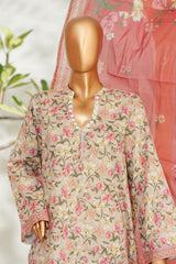 Bin Saeed Stitched 3 Piece Exclusive Printed Lawn Vol-01 Collection'2026-LSM-2675 SKIN