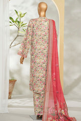 Bin Saeed Stitched 3 Piece Exclusive Printed Lawn Vol-01 Collection'2026-LSM-2675 SKIN