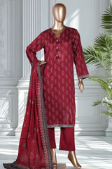 Bin Saeed Stitched 3 Piece Exclusive Printed Lawn Vol-02 Suit-LSM-2792-MARJANDA