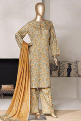 Bin Saeed Stitched 3 Piece Exclusive Printed Lawn Vol-03 Suit-LSM-2798-PISTA