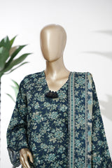Bin Saeed Stitched 3 Piece Exclusive Printed Lawn Vol-08 Suit-LSM-2878-Blue