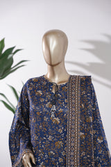 Bin Saeed Stitched 3 Piece Exclusive Printed Lawn Vol-09 Suit-LSM-2923-Navy Blue
