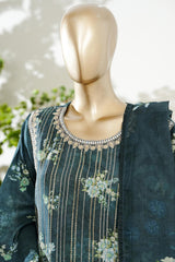 Bin Saeed Stitched 3 Piece Exclusive Lawn with Bellbottom Trouser Vol-02 Suit-LSM-3081-ZINK