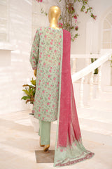 Bin Saeed Stitched 3 Piece Exclusive Printed Lawn Vol-11 Suit-LSM-3099-PISTA