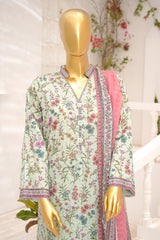Bin Saeed Stitched 3 Piece Exclusive Printed Lawn Vol-11 Suit-LSM-3101-PISTA