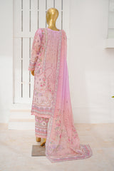 Bin Saeed Stitched 3 Piece Exclusive Printed Lawn Vol-11 Suit-LSM-3106-Pink