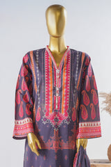 Bin Saeed Stitched 3 Piece Exclusive Printed Lawn Vol-11 Suit-LSM-3137-PRUPLE