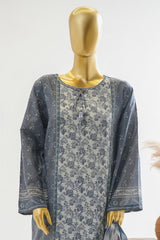 Bin Saeed Stitched 3 Piece Exclusive Printed Lawn Vol-11 Suit-LSM-3142-GRAY