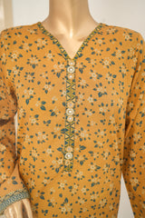 Bin Saeed Stitched 3 Piece Exclusive Printed Lawn Vol-11 Suit-LSM-3148 MUSTARD