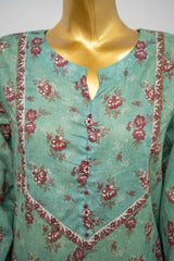 Bin Saeed Stitched 3 Piece Exclusive Printed Lawn Vol-11 Suit-LSM-3151-GREEN