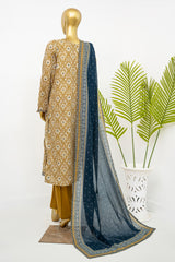 Bin Saeed Stitched 3 Piece Exclusive Printed Lawn Vol-11 Suit-LSM-3152-SKIN