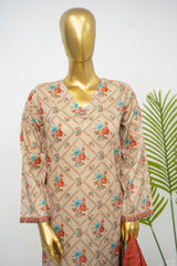 Bin Saeed Stitched 3 Piece Exclusive Printed Lawn Vol-11 Suit-LSM-3154-SKIN