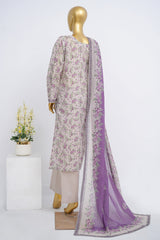 Bin Saeed Stitched 3 Piece Exclusive Printed Lawn Vol-12 Suit-LSM-3178-SKIN
