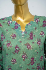 Bin Saeed Stitched 3 Piece Exclusive Printed Lawn Vol-12 Suit-LSM-3183-FEROZI