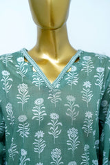 Bin Saeed Stitched 3 Piece Exclusive Printed Lawn Vol-12 Suit-LSM-3208-GREEN