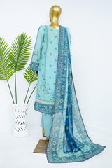Bin Saeed Stitched 3 Piece Exclusive Printed Lawn Vol-13 Suit-LSM-3227-FEROZI