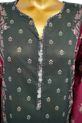 Bin Saeed Stitched 3 Piece Exclusive Printed Lawn Vol-13 Suit-LSM-3231-GREEN
