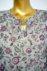 Bin Saeed Stitched 3 Piece Exclusive Printed Lawn Vol-13 Suit-LSM-3253-Sky