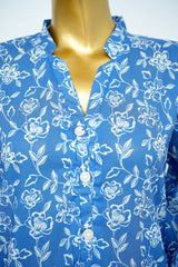 Bin Saeed Stitched 3 Piece Exclusive Printed Lawn Vol-13 Suit-LSM-3257-Blue