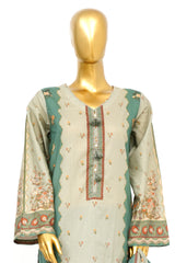 Bin Saeed Stitched 3 Piece Exclusive Printed Lawn Vol-14 Suit-LSM-3273-GREEN