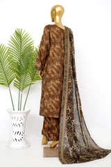 Bin Saeed Stitched 3 Piece Exclusive Printed Lawn Vol-14 Suit-LSM-3279-CHEETAH