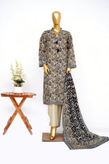 Bin Saeed Stitched 3 Piece Exclusive Printed Lawn Vol-14 Suit-LSM-3284-SKIN