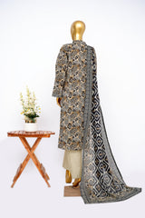 Bin Saeed Stitched 3 Piece Exclusive Printed Lawn Vol-14 Suit-LSM-3284-SKIN
