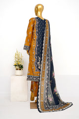 Bin Saeed Stitched 3 Piece Exclusive Printed Lawn Vol-15 Suit-LSM-3300-BLACK