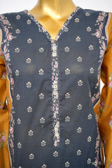 Bin Saeed Stitched 3 Piece Exclusive Printed Lawn Vol-15 Suit-LSM-3300-BLACK