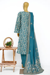 Bin Saeed Stitched 3 Piece Exclusive Printed Lawn Vol-15 Suit-LSM-3314-GREEN