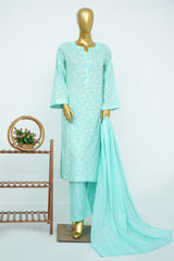Bin Saeed Stitched 3 Piece Exclusive Printed Lawn Vol-15 Suit-LSM-3328-FEROZI